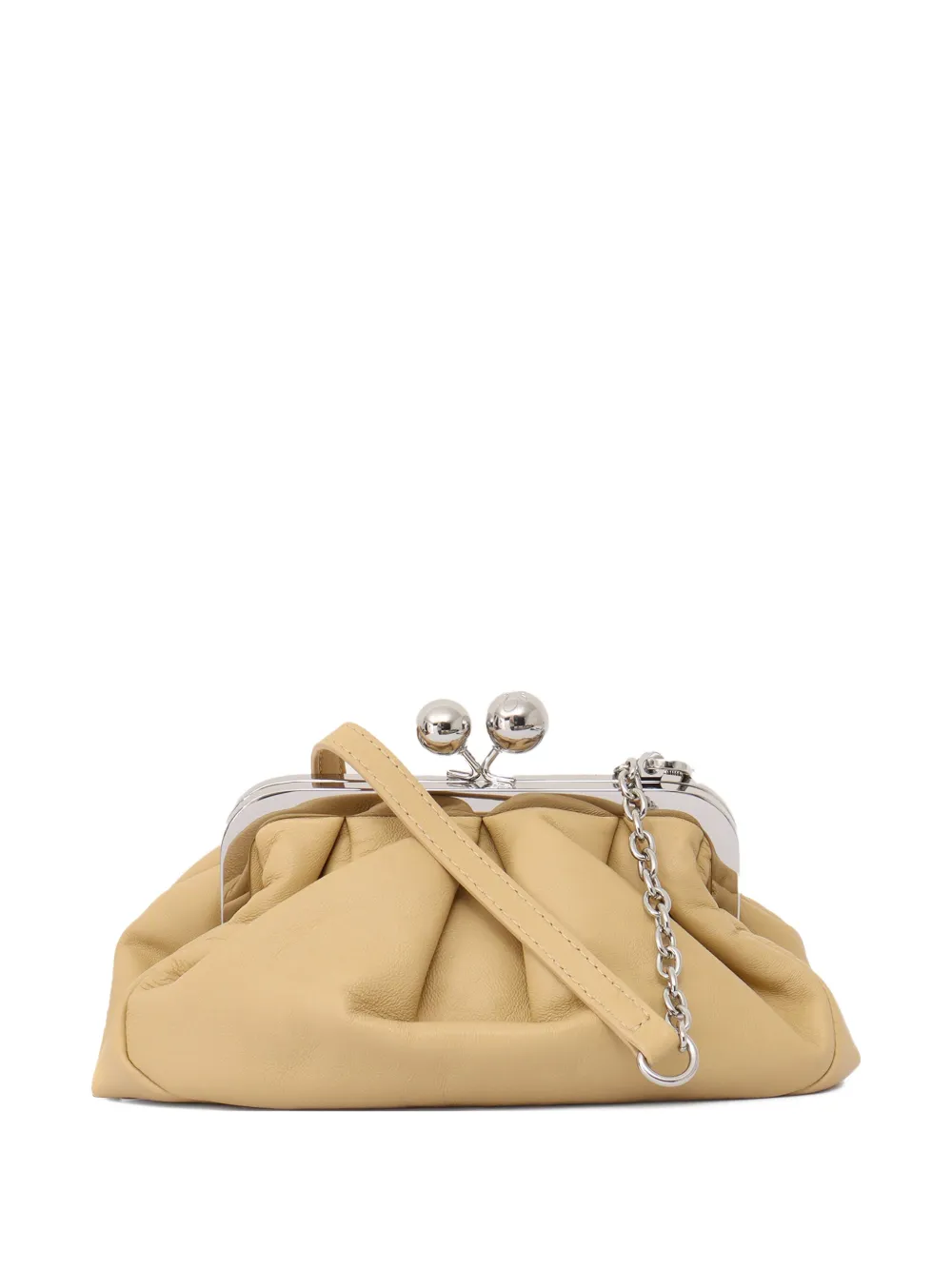 Prati pleated clutch bag