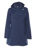 K-Way Mathy bonded hooded coat - Blue