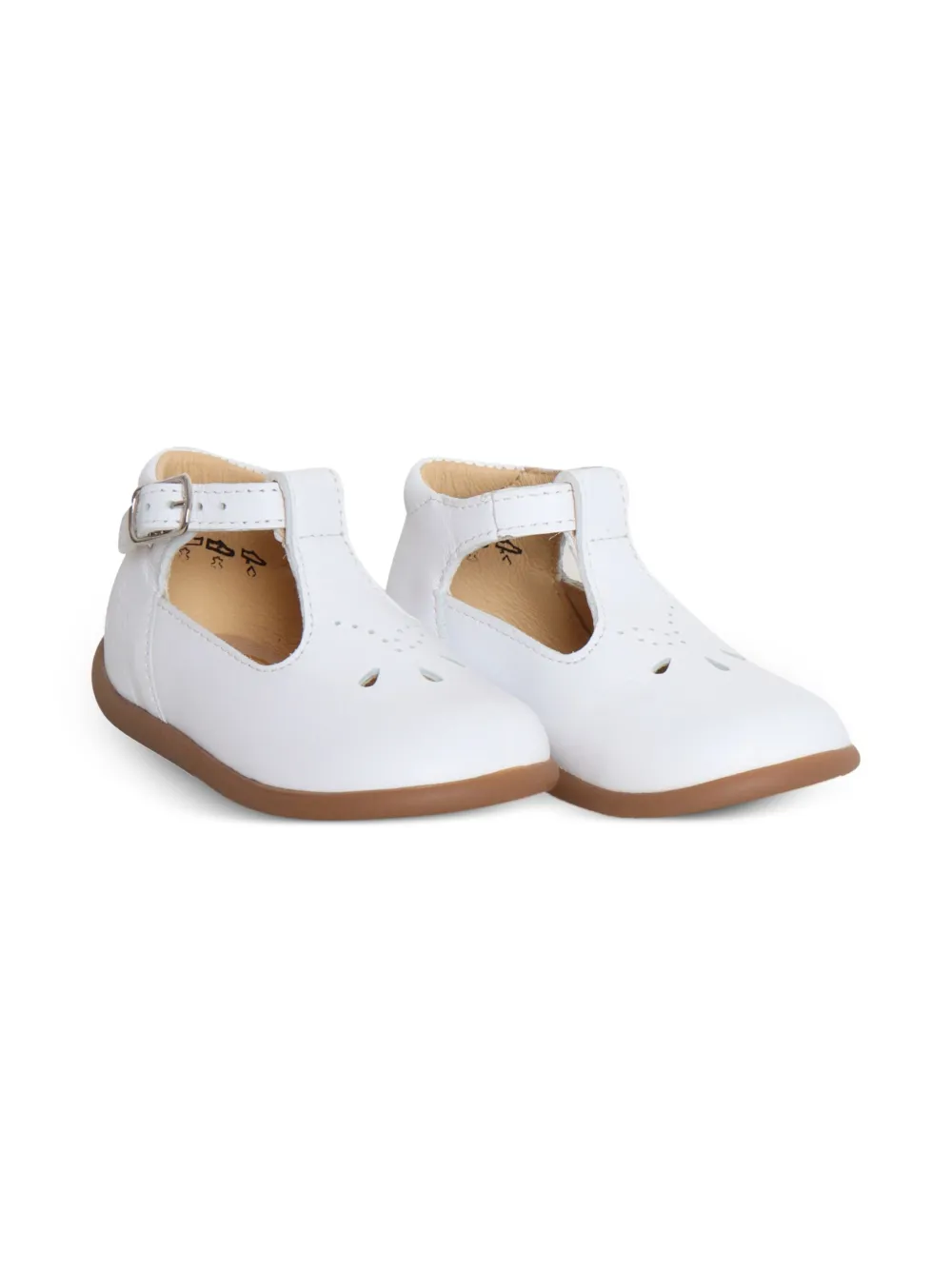 Pom D'api T-bar leather sandals White