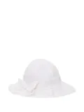 Il Gufo bow-embellished sun hat - White