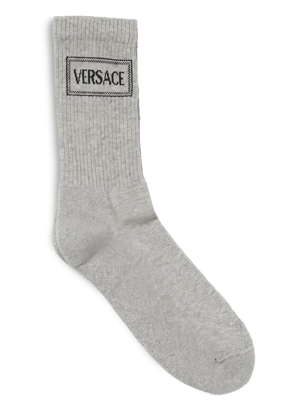 Versace Kids logo-detail socks | Grey | Image 1