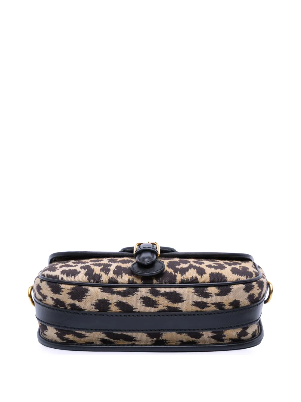 Pre-owned Dior 2021 Mizza Medium Embroidered Canvas Leopard Bobby Crossbody Bag In Brown