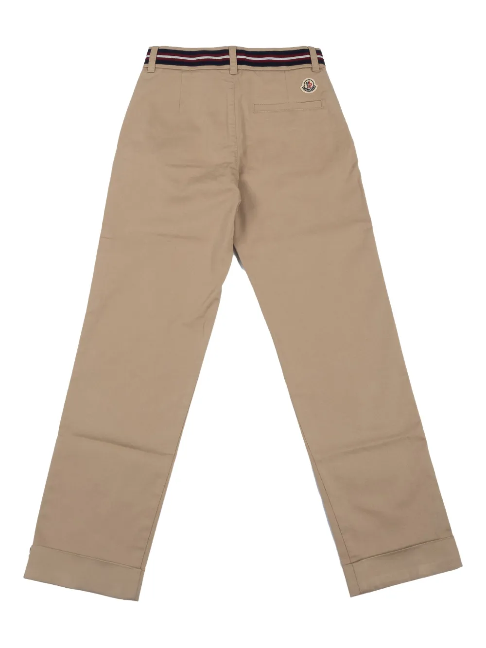 Moncler Enfant elastic-waistband cuffed trousers Bruin
