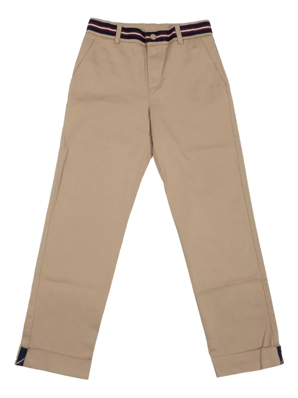Moncler Enfant elastic-waistband cuffed trousers Bruin