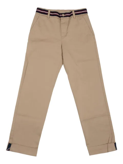 Moncler Enfant elastic-waistband cuffed trousers