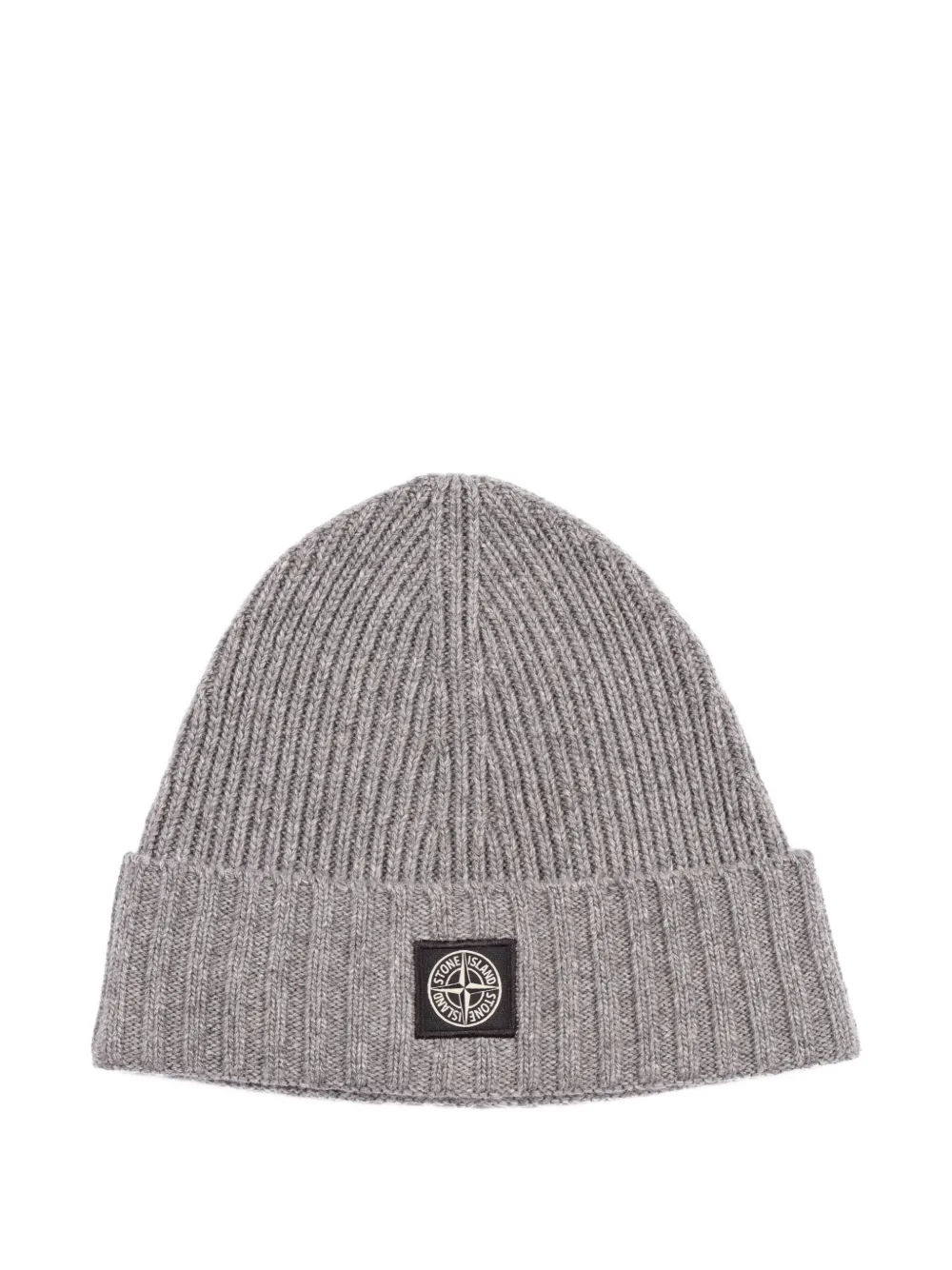 Stone Island Junior ribbed beanie | Grey | Image 1