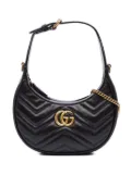 Gucci Pre-Owned 2016-2025 Mini GG Marmont Half Moon Bag satchel - Black