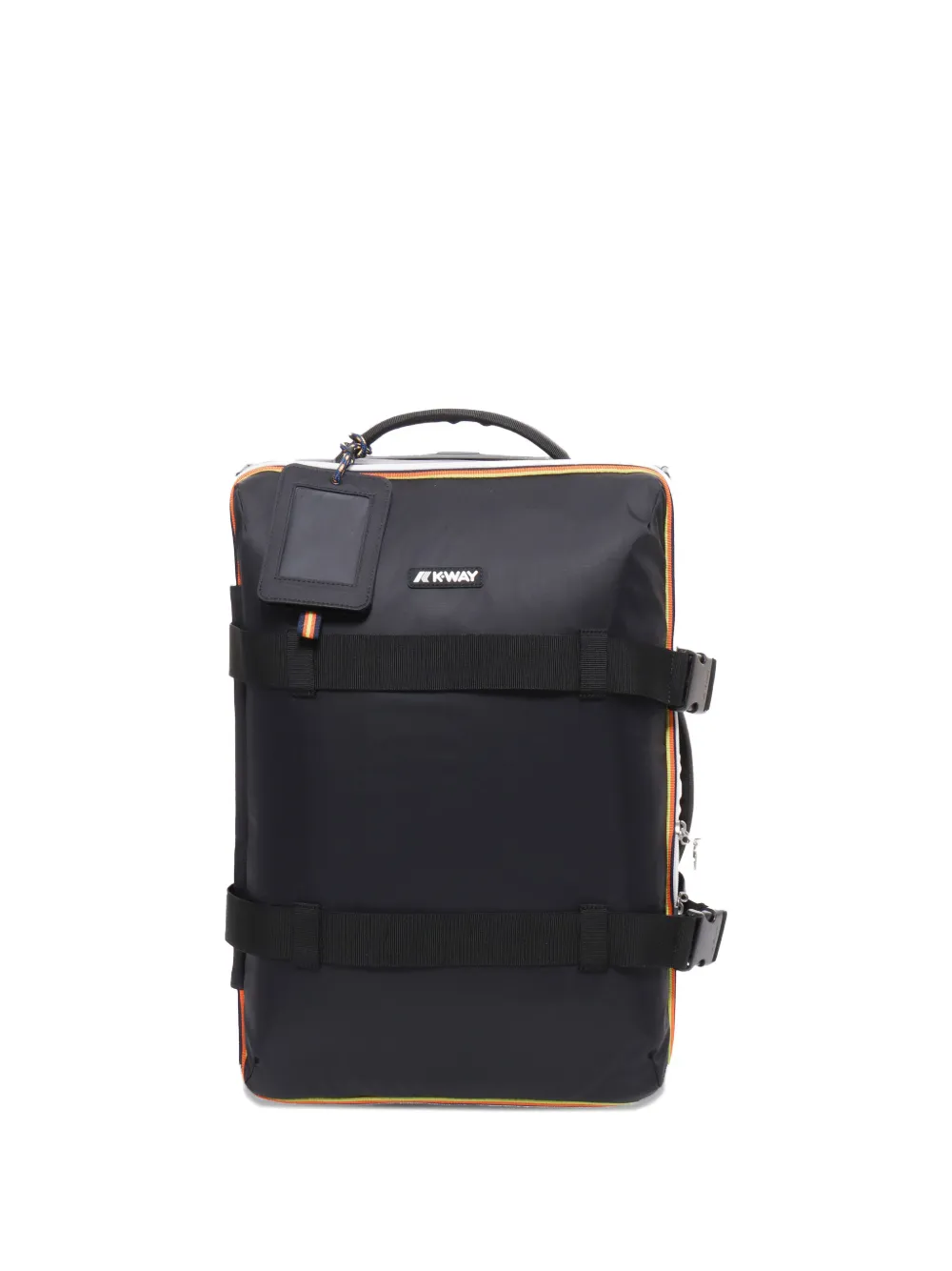 K-way Small Blossac Wheeled Strap-detail Cabin Suitcase In Blue