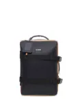 K-Way small Blossac wheeled strap-detail cabin suitcase - Blue