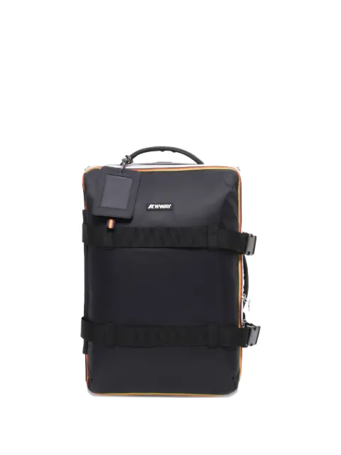 K-Way small Blossac wheeled strap-detail cabin suitcase