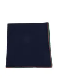 Gucci Kids ribbed-trim wool blanket - Black