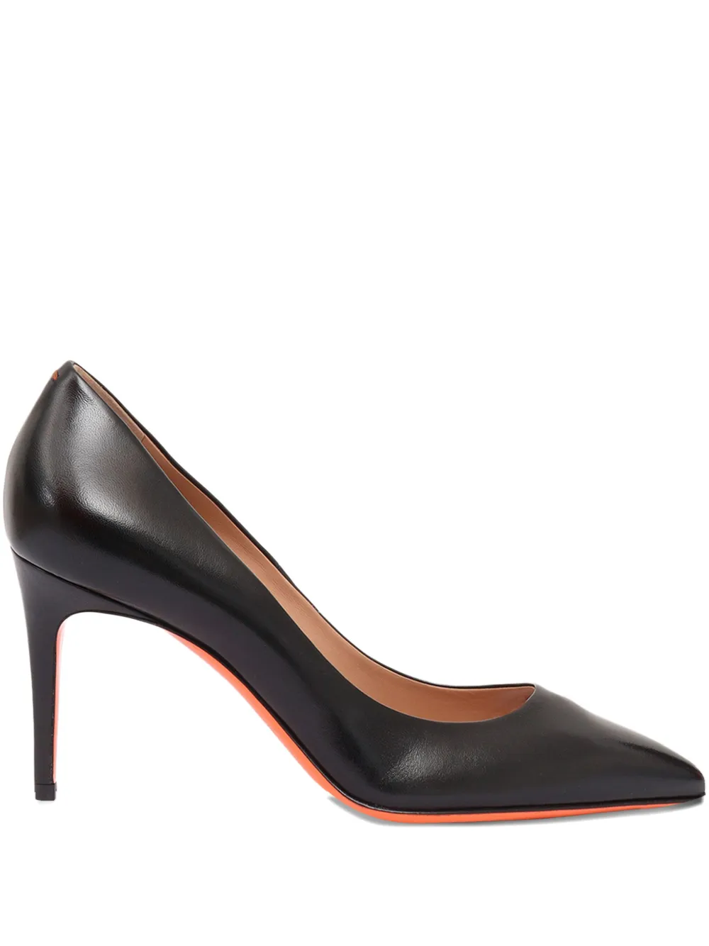 Santoni 85mm pointed-toe pumps Black