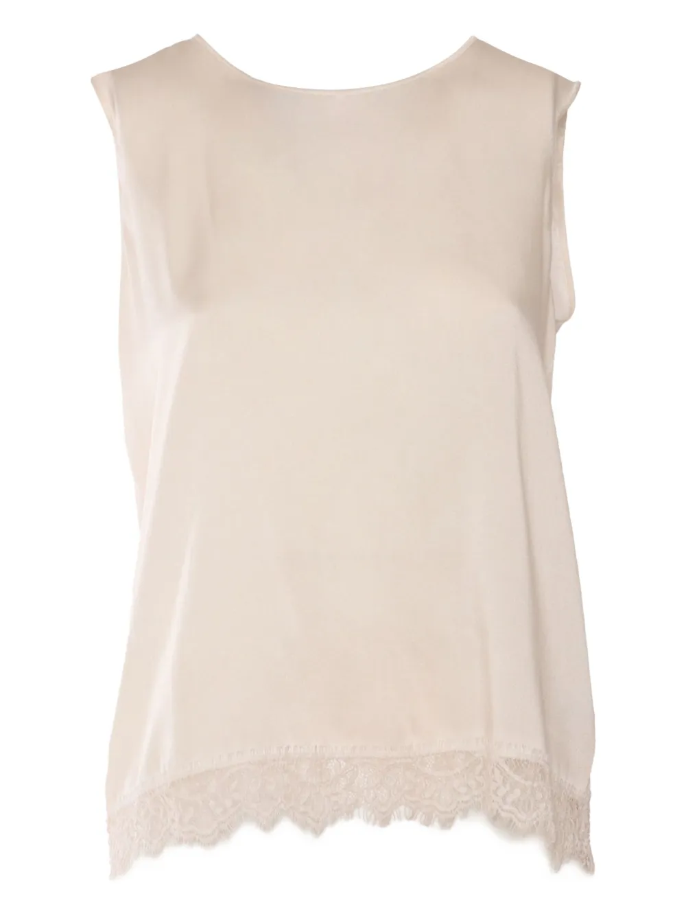 Kangra lace-trimmed silk blouse | Neutrals | Image 1