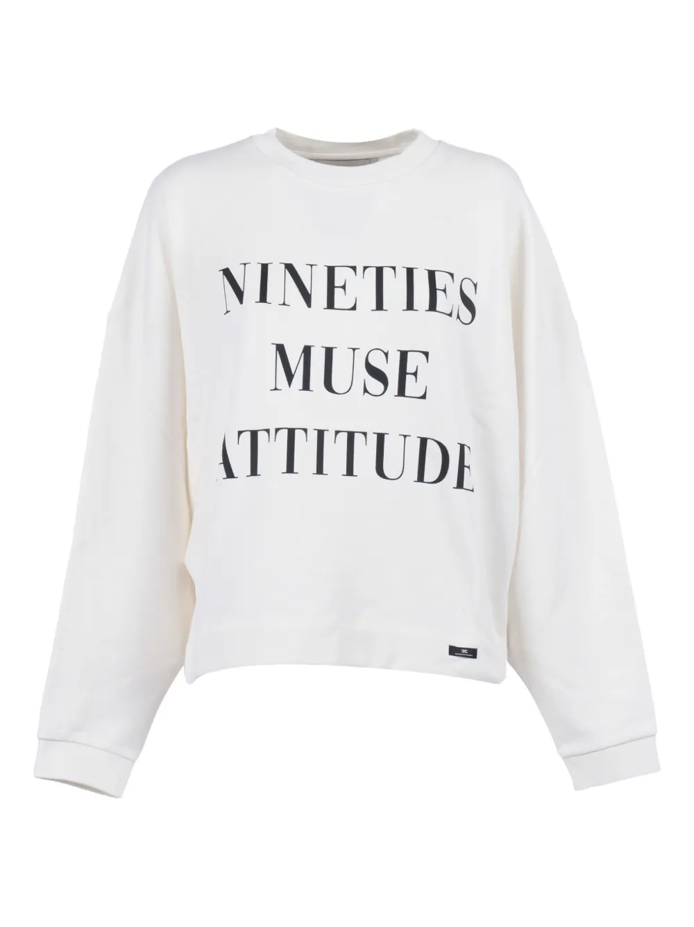 Elisabetta Franchi Katoenen sweater Wit