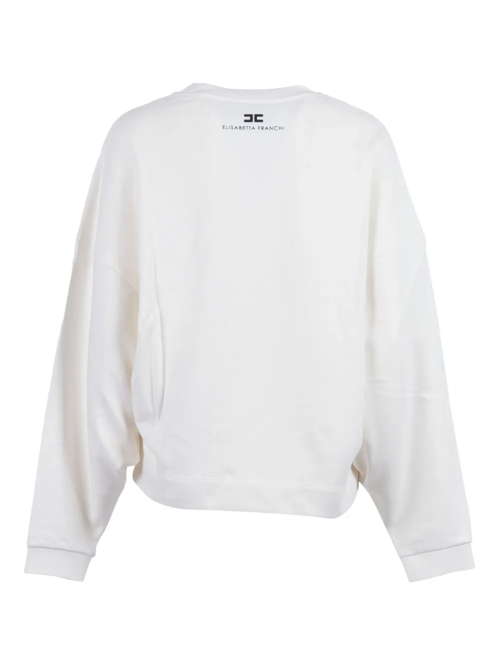 Elisabetta Franchi Katoenen sweater Wit