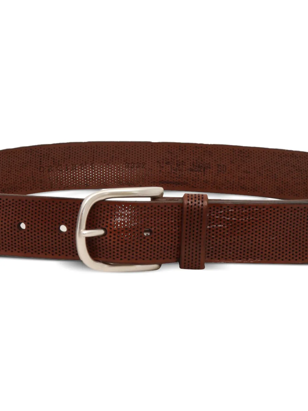 Orciani Geperforeerde leren riem - Bruin