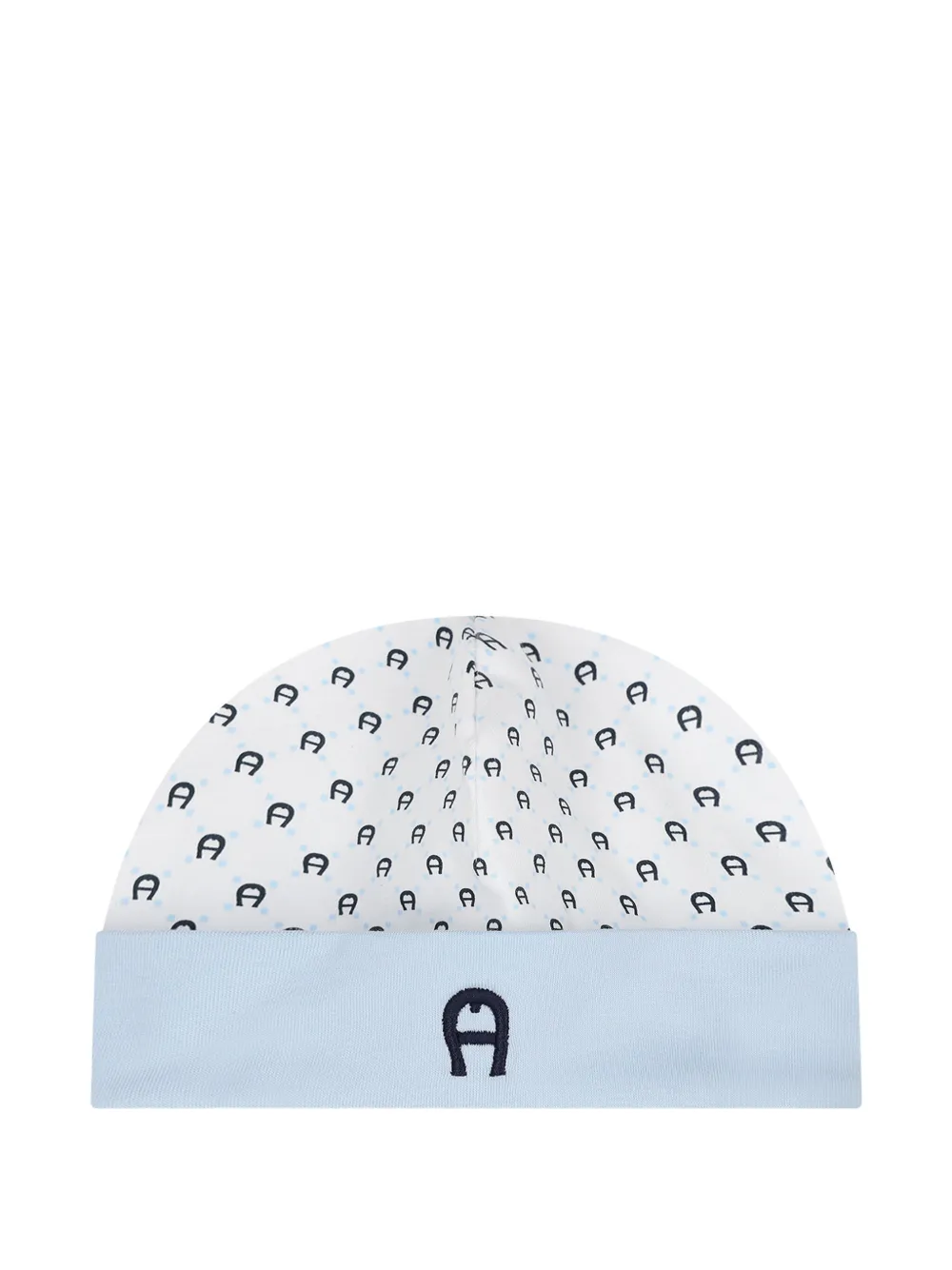 Aigner Kids logo-print hat Blauw