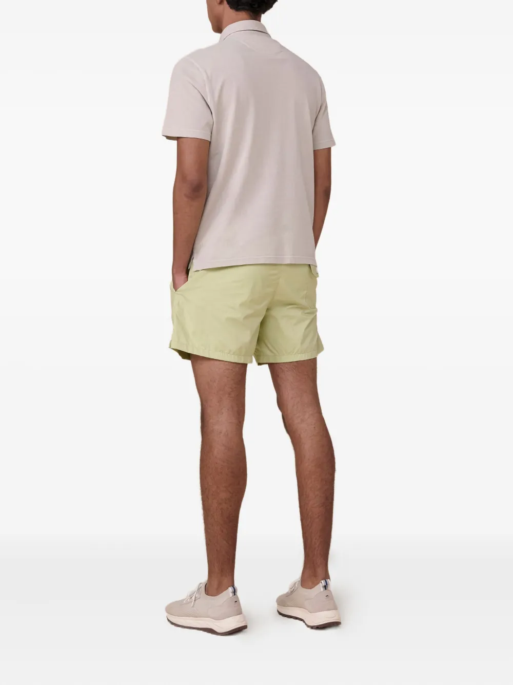 Fedeli Short-sleeve Polo Shirt In Pink