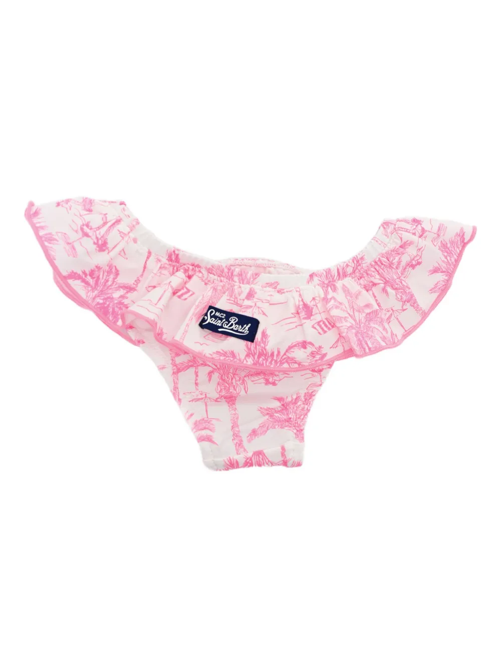 MC2 Saint Barth Kids Bikinibroek met ruches Roze