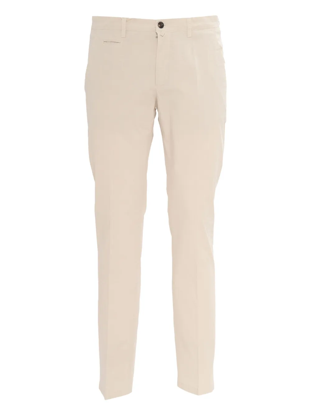 button-fastening trousers