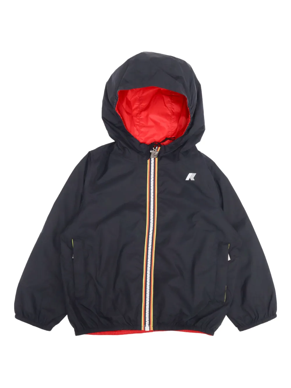 K-way Jake Double-layer Hooded Jacket In Blue