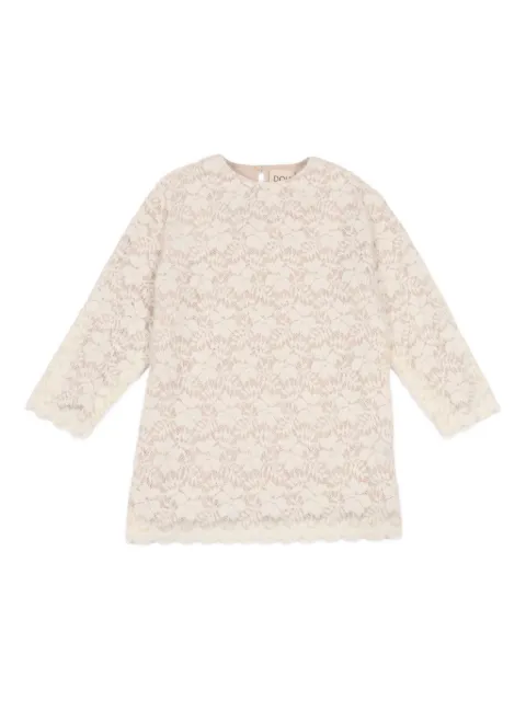 Douuod Kids scalloped-hem lace dress