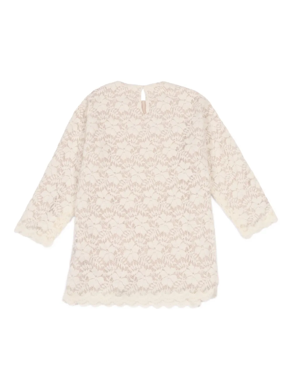 Douuod Kids scalloped-hem lace dress | Girls Party & Special Occasion Dresses | Image 2