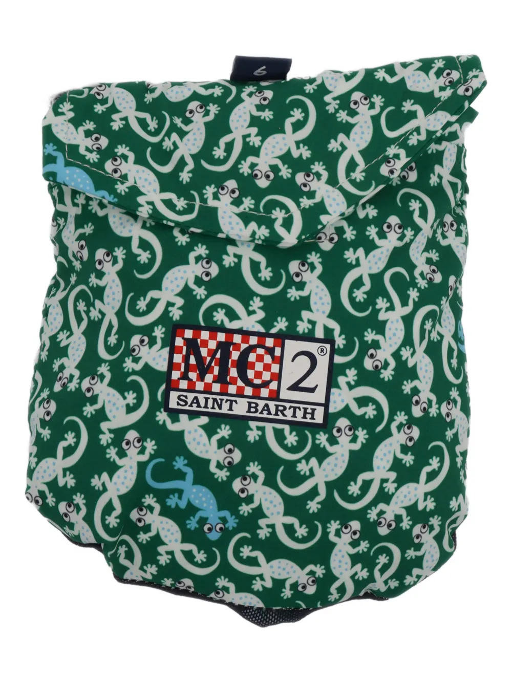 MC2 Saint Barth Kids Zwembroek met gekko-print Groen