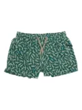 MC2 Saint Barth Kids gecko-print swim shorts - Green