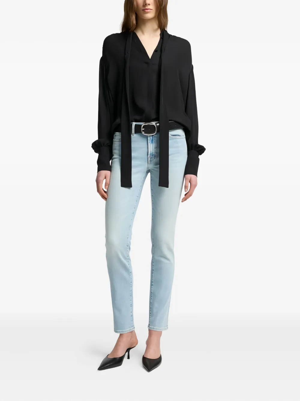 7 For All Mankind Roxanne Fancy straight jeans - Blauw