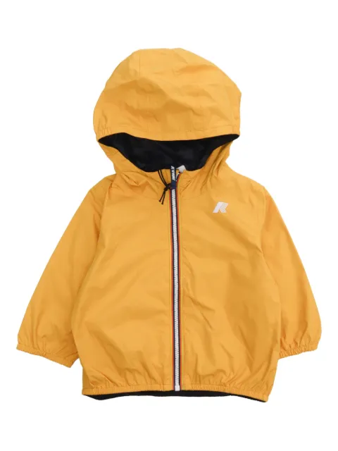 K Way Kids hooded zip-front jacket
