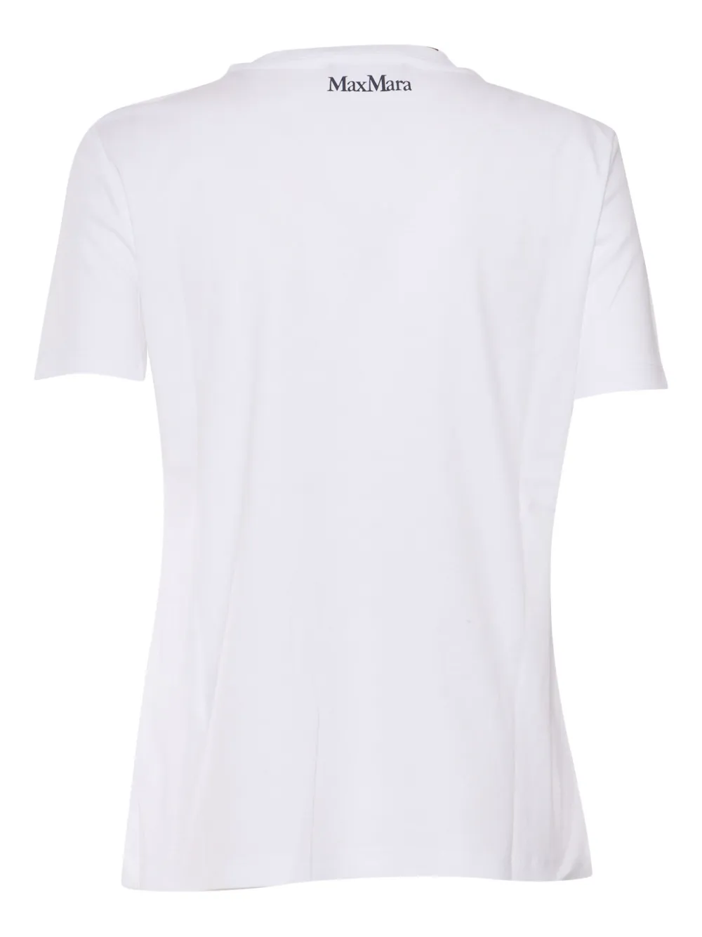 Max Mara T-shirt met geborduurde bloemen Wit