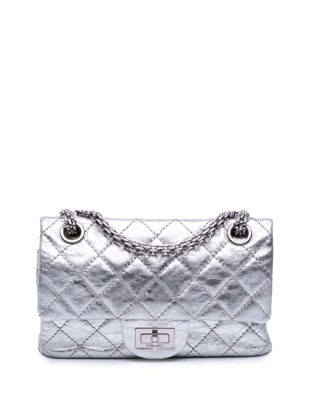 CHANEL Pre-Owned 2008-2009 Mini Reissue 2.55 Metallic Aged Calfskin CHANEL Pre-Owned 2008-2009 Mini Reissue 2.55 Metallic Aged Calfskin