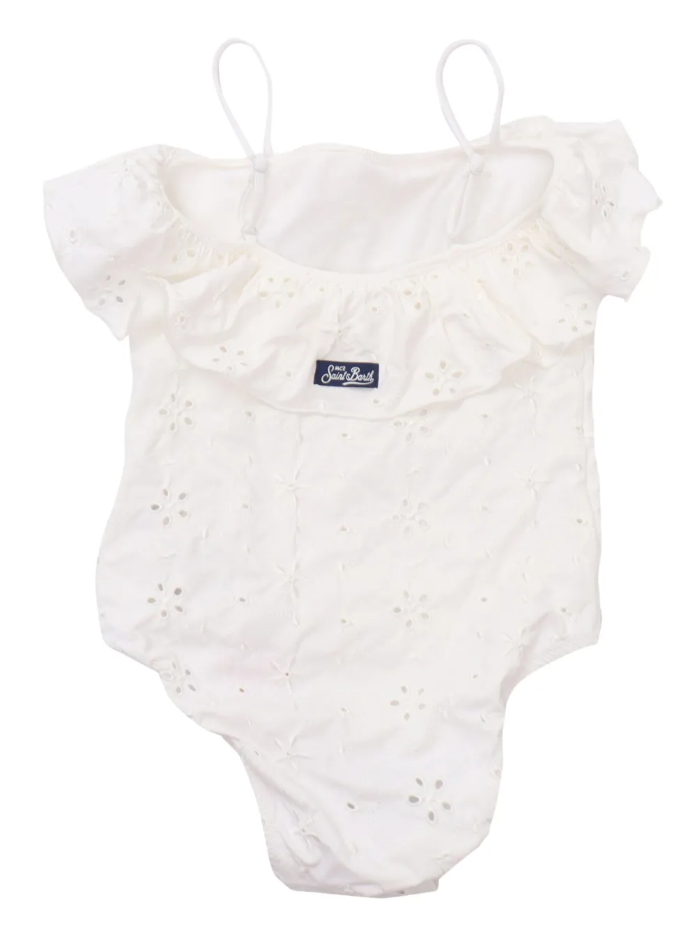 Mc2 Saint Barth Cut-out Swimsuit In White
