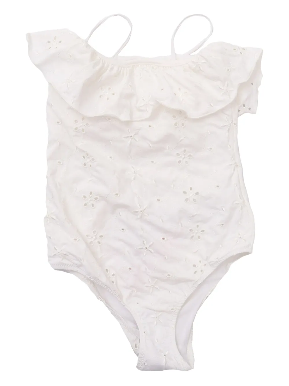 MC2 Saint Barth Kids Costume da bagno con dettaglio cut-out - Bianco