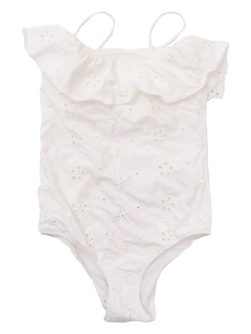 Mc2 Saint Barth Cut-out Swimsuit In White