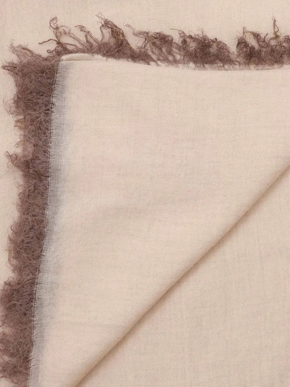 Faliero Sarti Sjaal met franje - Beige
