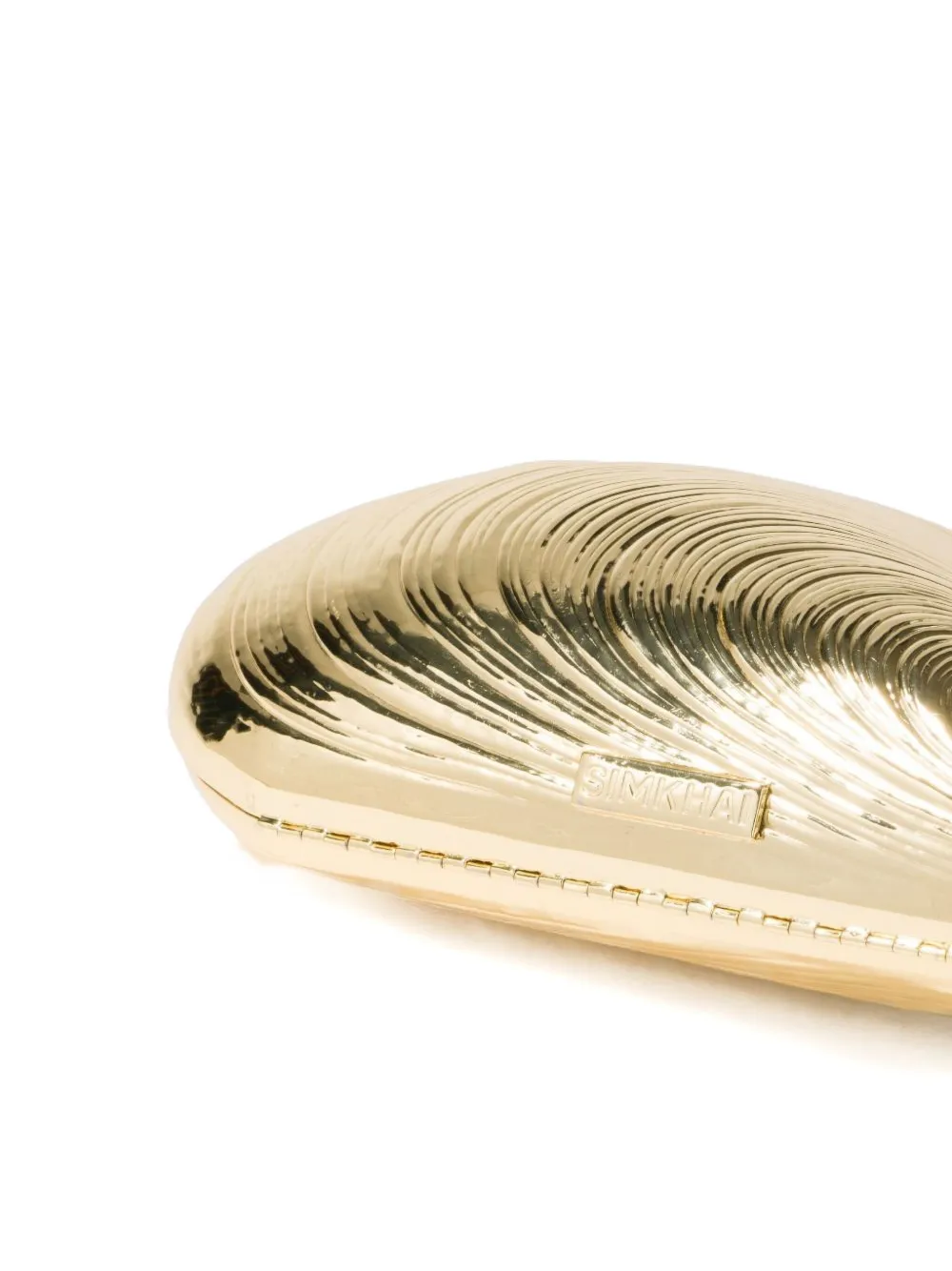 Simkhai Shell clutch Goud
