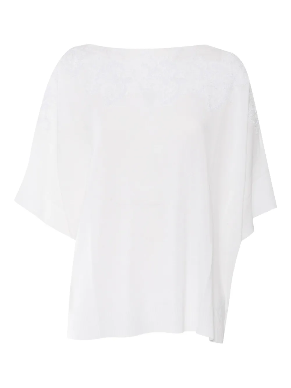 Ermanno Scervino Top met cropped mouwen Wit