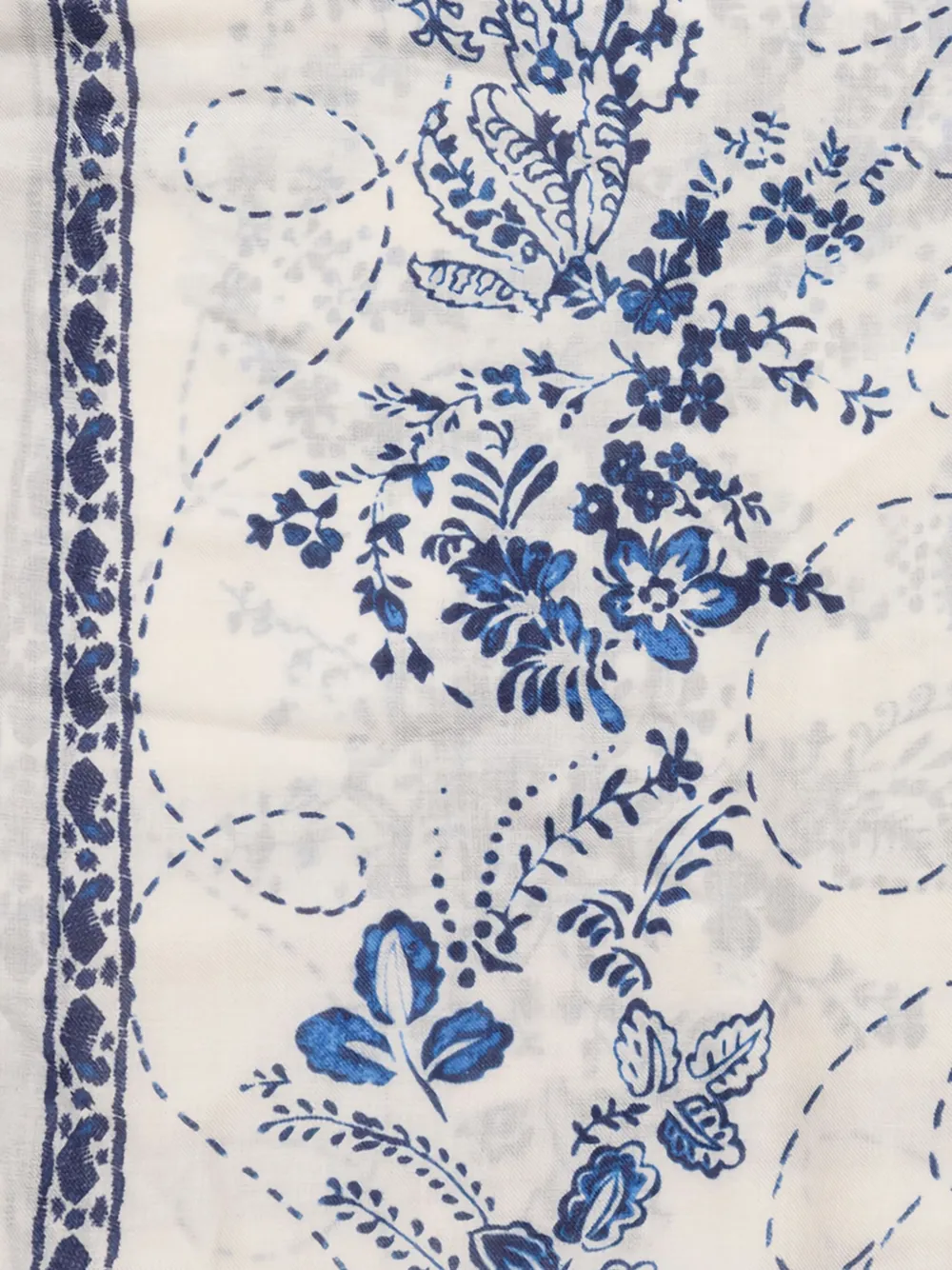 Faliero Sarti Emiliana floral-print scarf - Wit