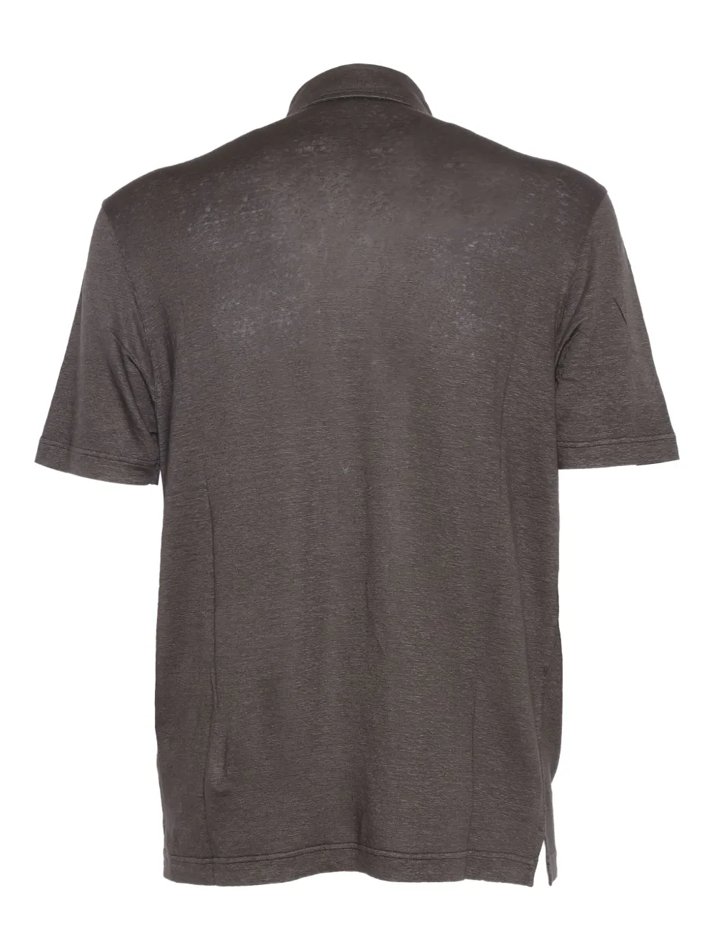 Filippo De Laurentiis Linnen poloshirt - Bruin
