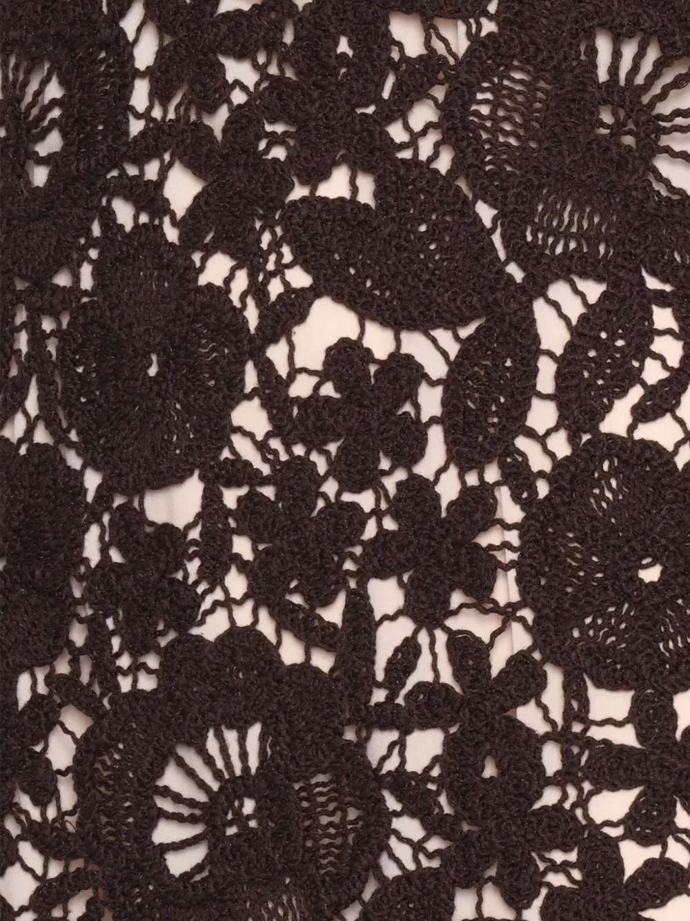 P.A.R.O.S.H. Jurk met bloemenkant Zwart