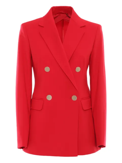 Max Mara Lerici double-breasted gold-button blazer