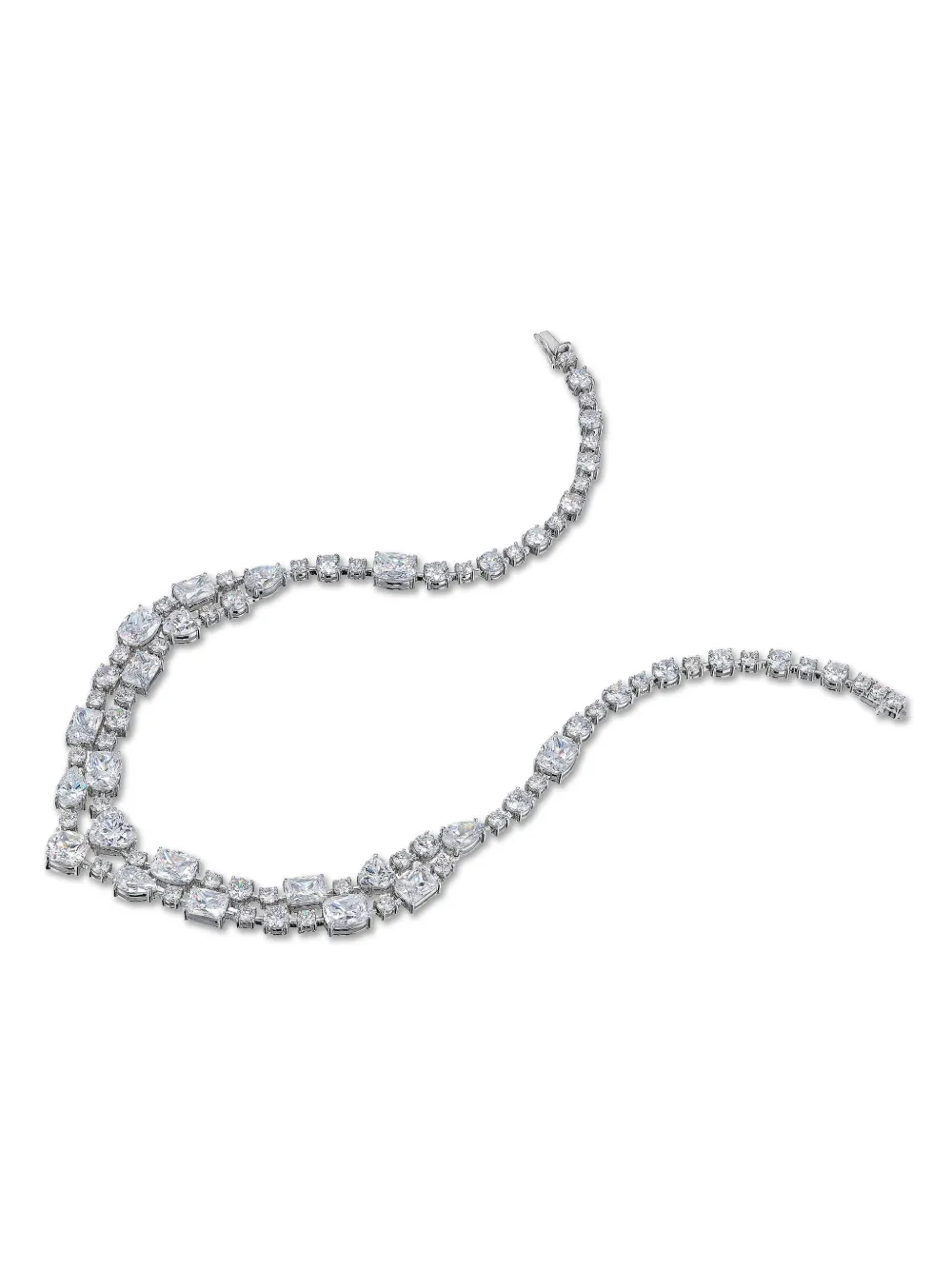 Anabela Chan Love Heart Diamond Choker Necklace In Metallic