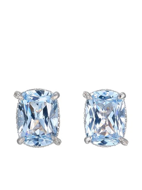 Anabela Chan Aqua Cushion Wing stud earrings