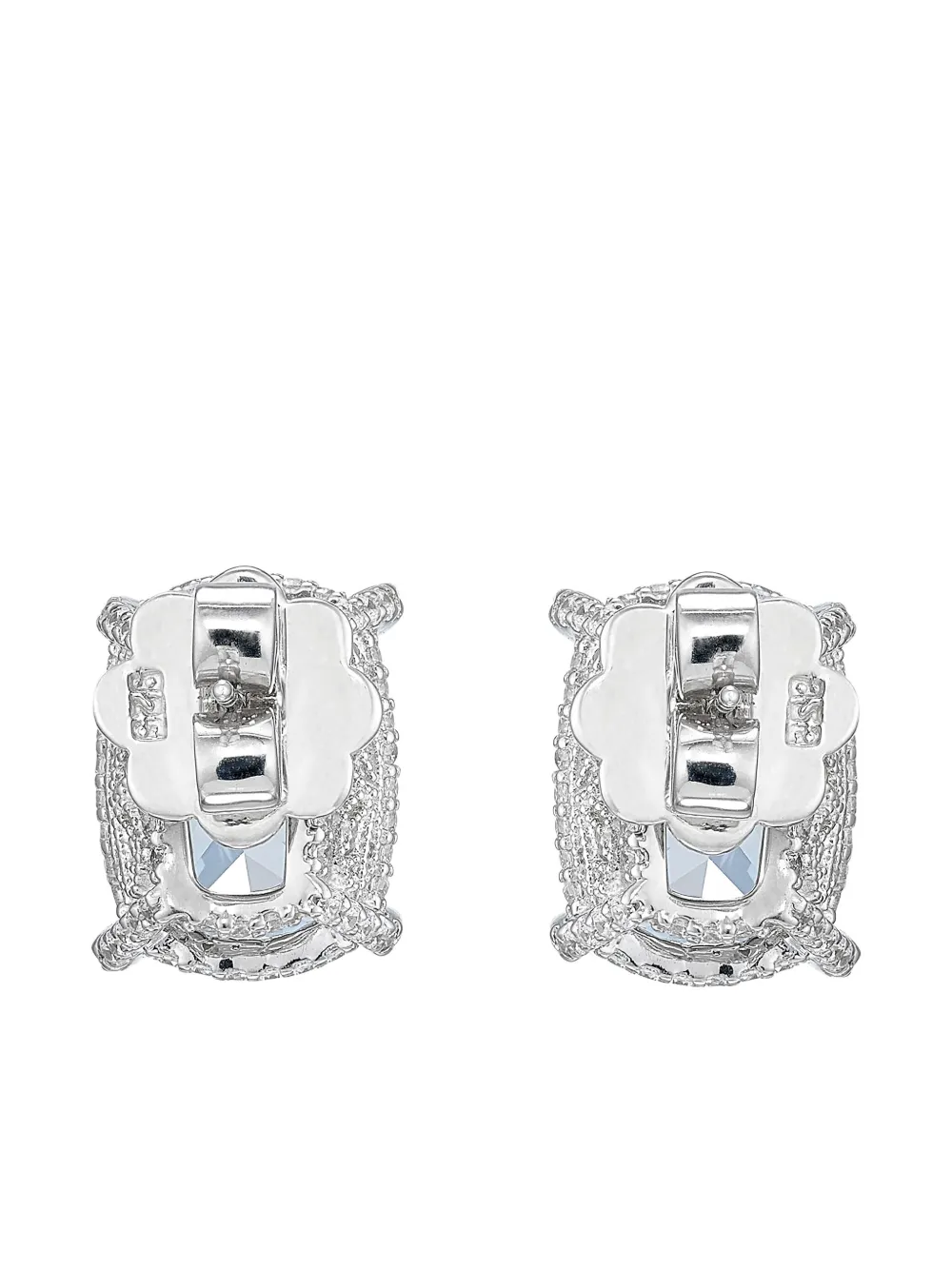 Anabela Chan Aqua Cushion Wing Stud Earrings In Blue