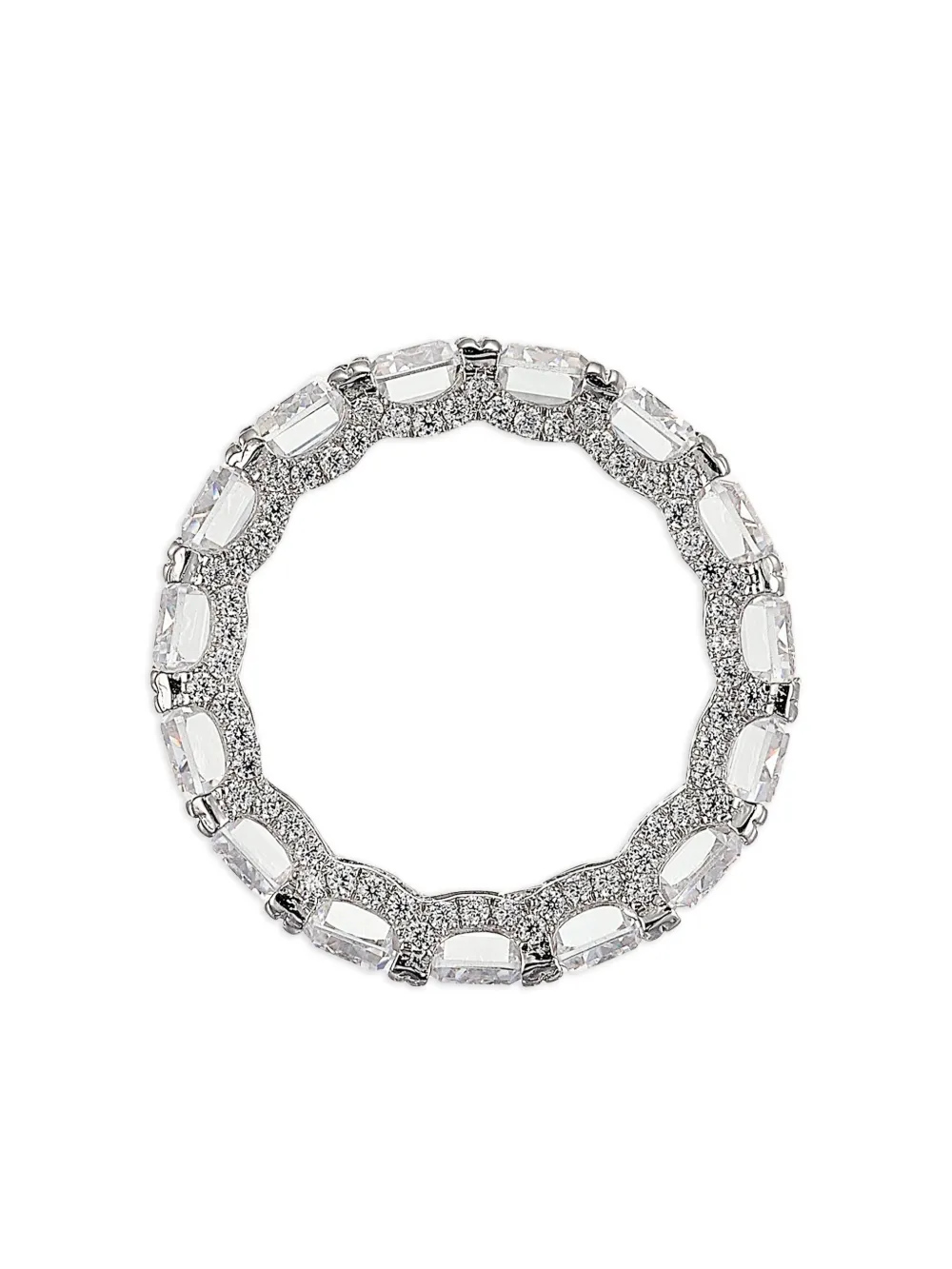 Anabela Chan Dust Baguette Eternity Diamond Ring In Silver