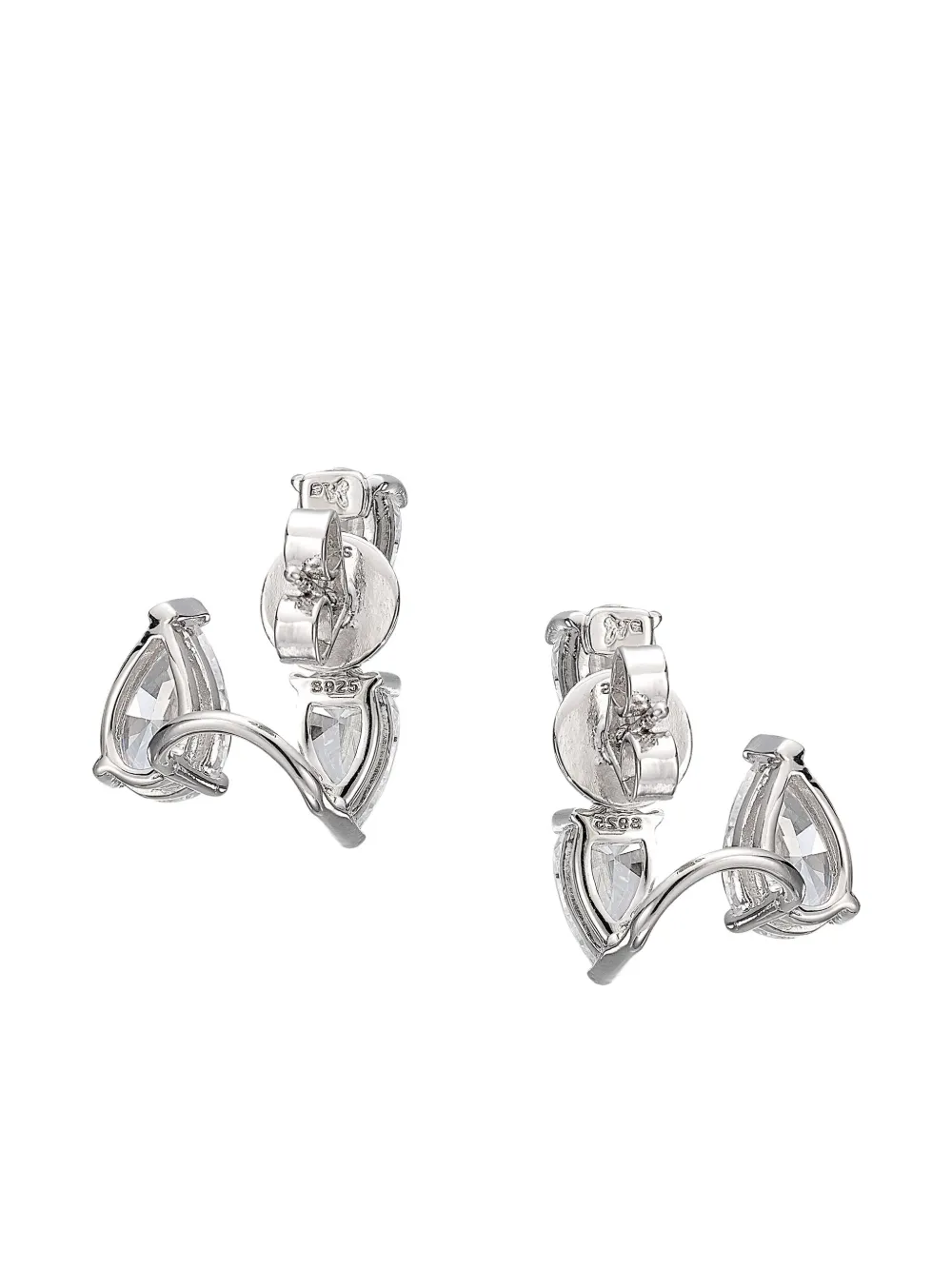 Anabela Chan Floating Nova Diamond Huggie Earrings In White