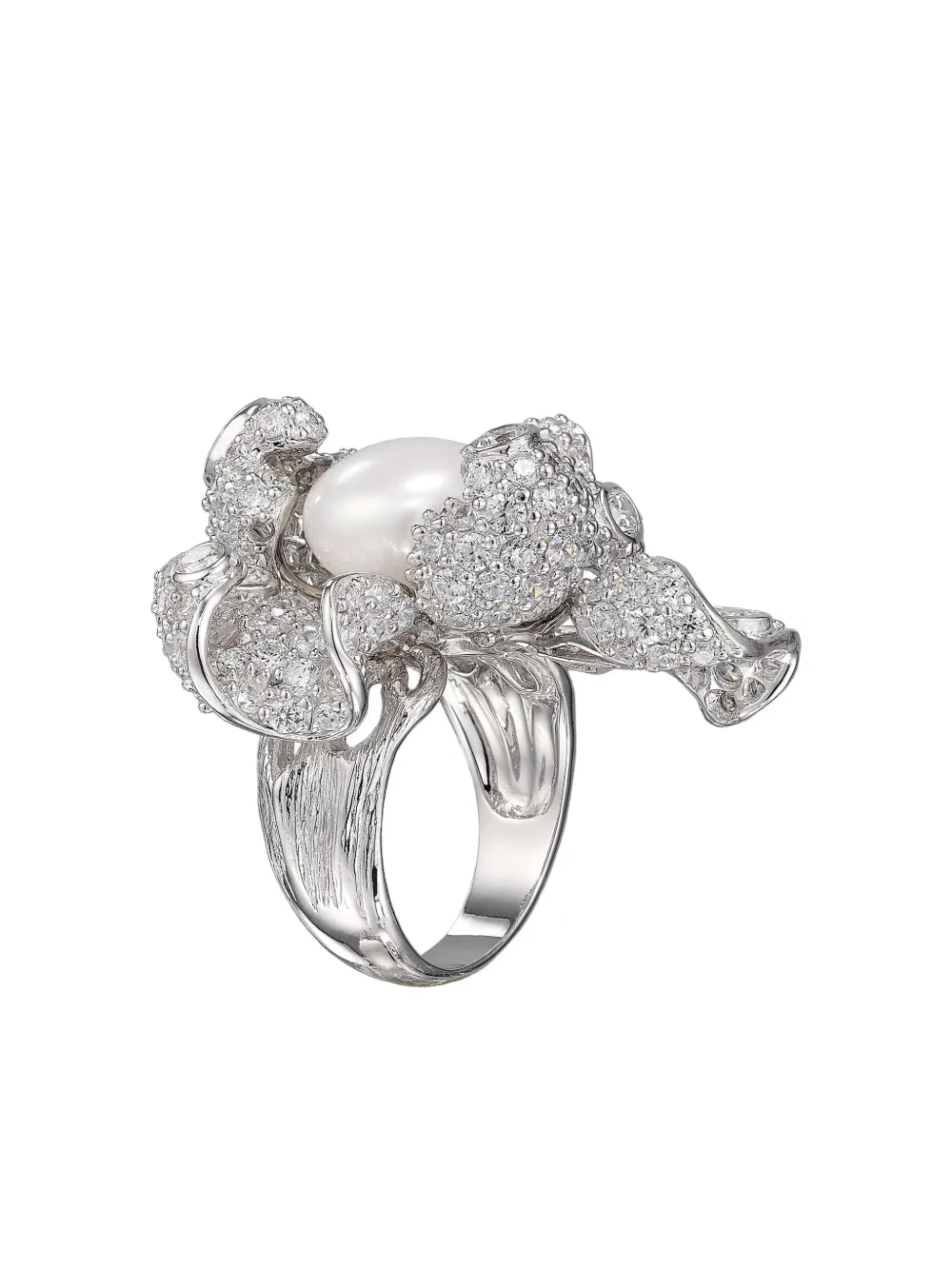 Anabela Chan Mini Blossom Ring In Metallic