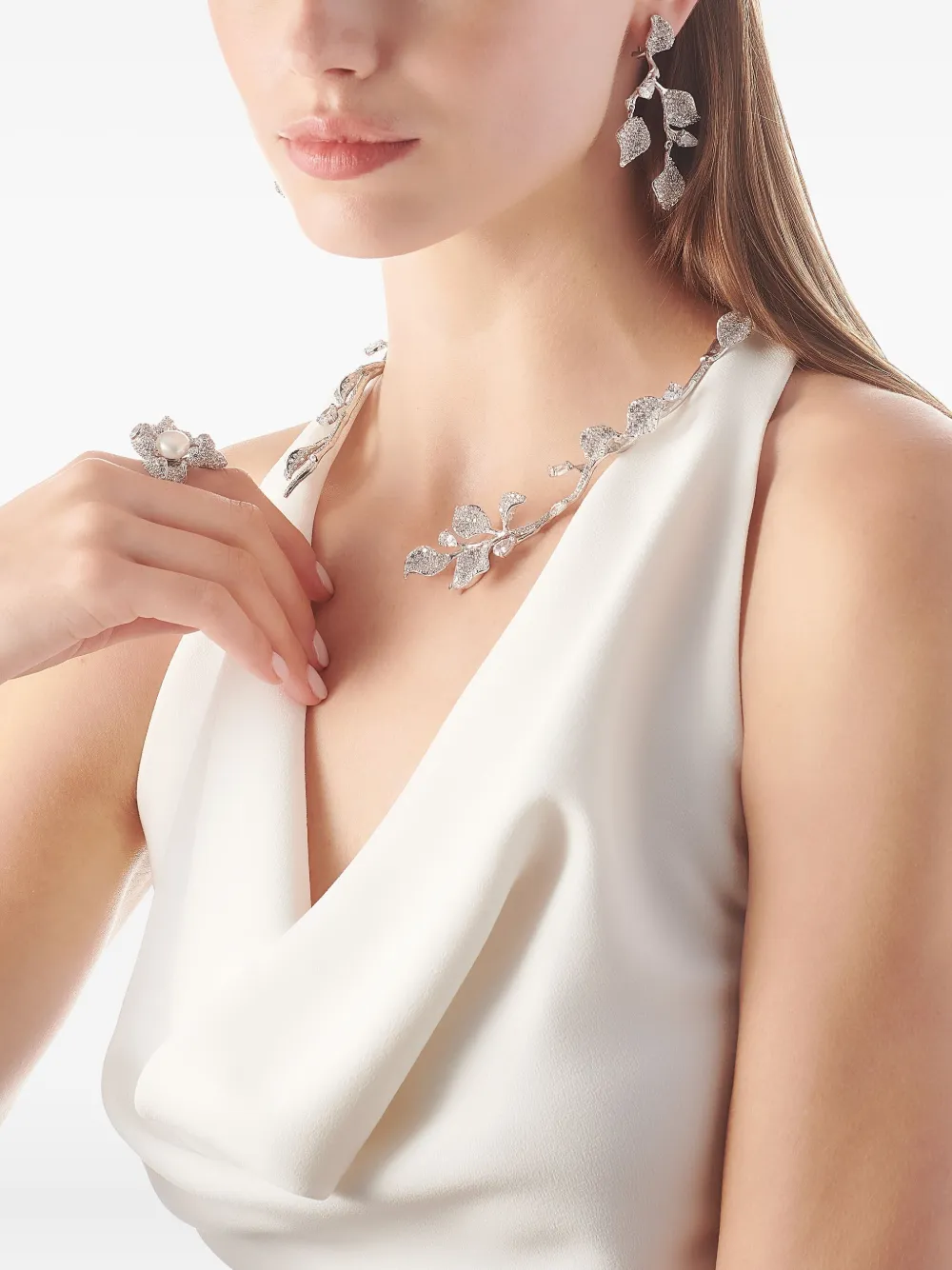 Anabela Chan Mini Blossom Ring In Metallic